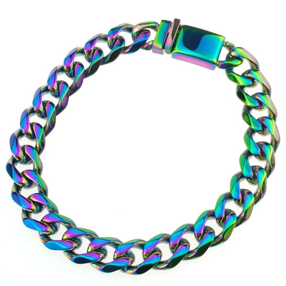 Vault592™ Rainbow Link Bracelet – Bold Stylish, Men Women